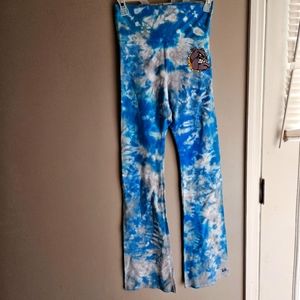 Tyedied Bulldog leggings with Flare bottom Royalapparel Sz M